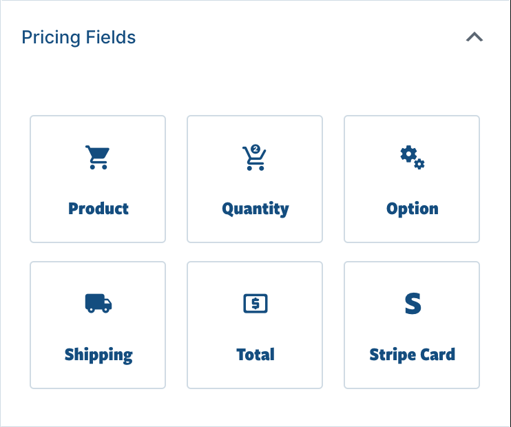 Pricing Form Fields